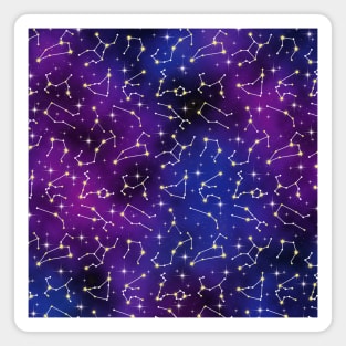 Galaxy And Zodiac Constellation Art Magnet